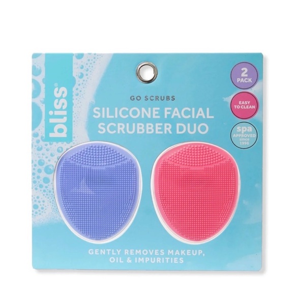 NIB Bliss Silicone Facial Scrubber Duo - Picture 1 of 3